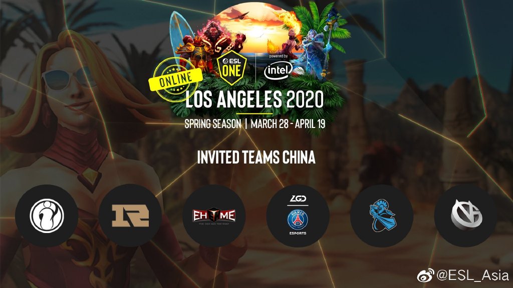 ESL洛杉矶站中国区比赛开始 VG 2-1战胜LGD完成复仇